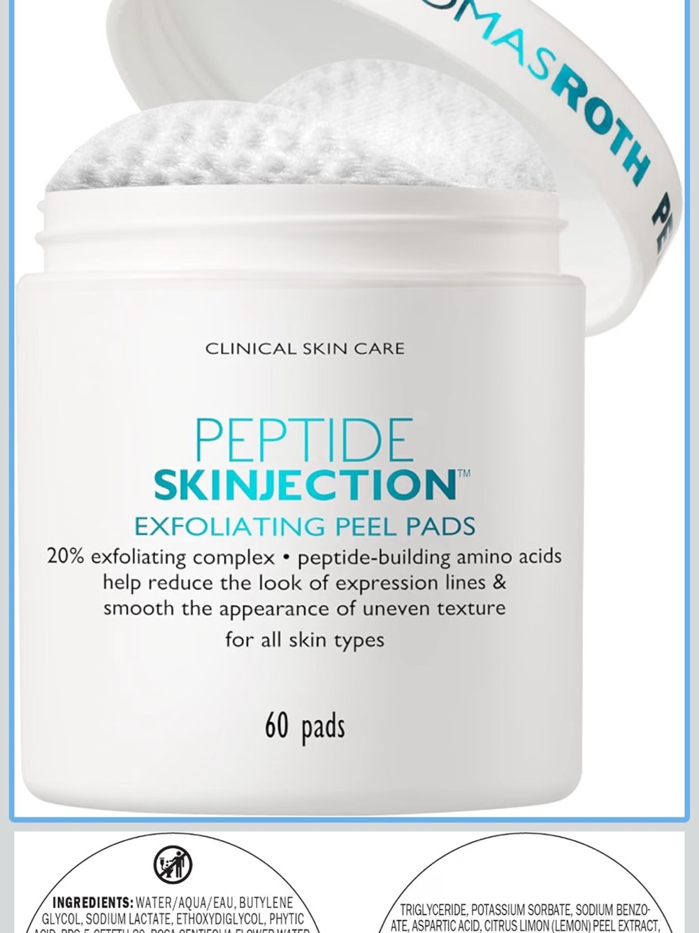 Peter Thomas Roth White Exfoliating Peptide Peel Pads